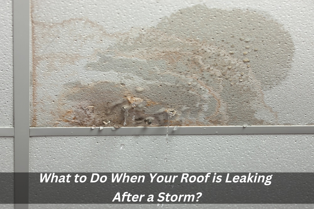 Image presents What to Do When Your Roof is Leaking After a Storm