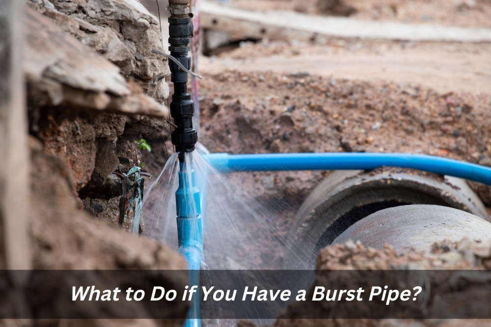 Image presents What to Do if You Have a Burst Pipe