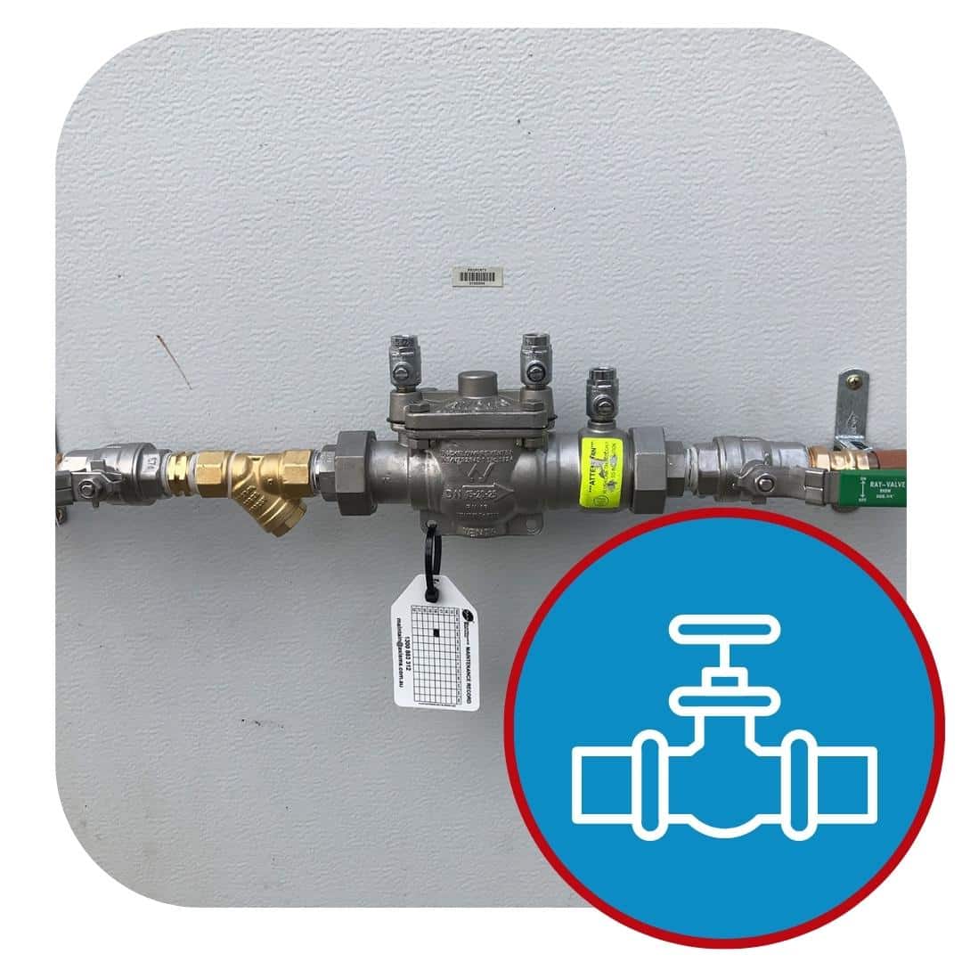image presents Backflow Prevention Icon New