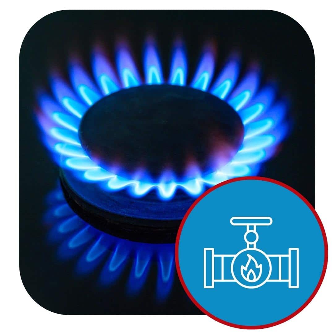 image presents Gas Fitting Icon New